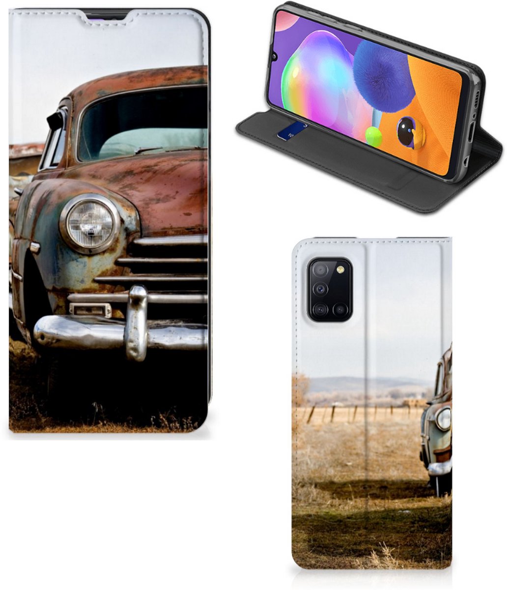 Samsung Galaxy A31 Stand Case Vintage Auto