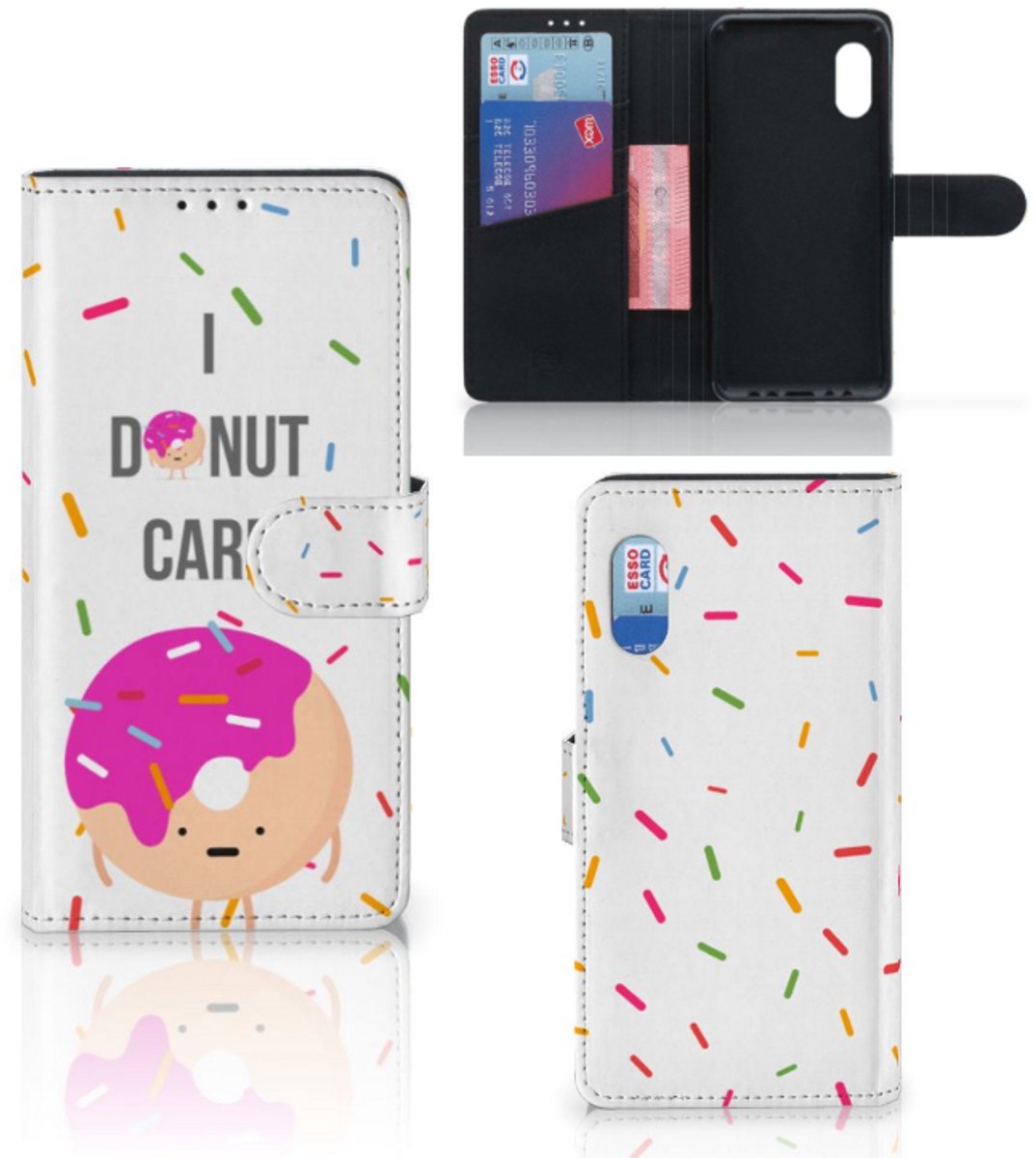 Samsung Xcover Pro Book Cover Donut Roze