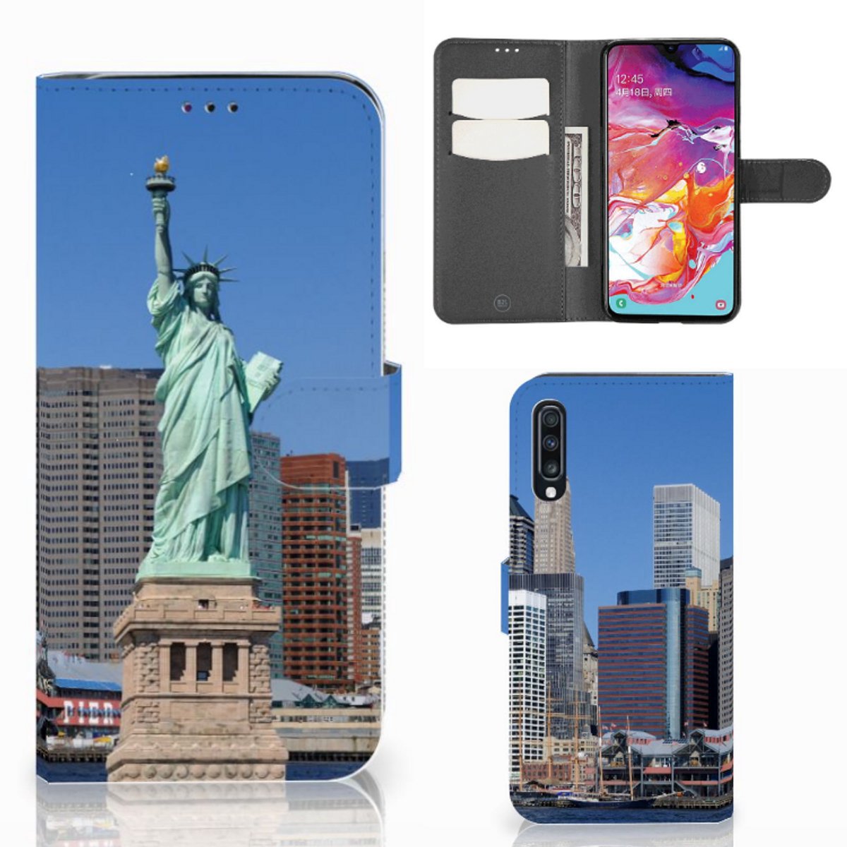 Samsung Galaxy A70 Flip Cover Vrijheidsbeeld