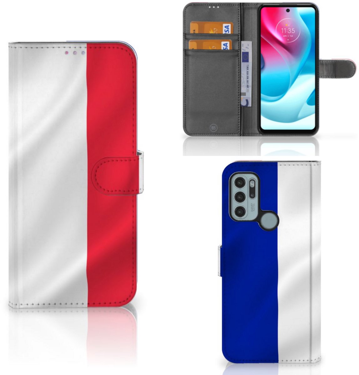 Motorola Moto G60s Bookstyle Case Frankrijk