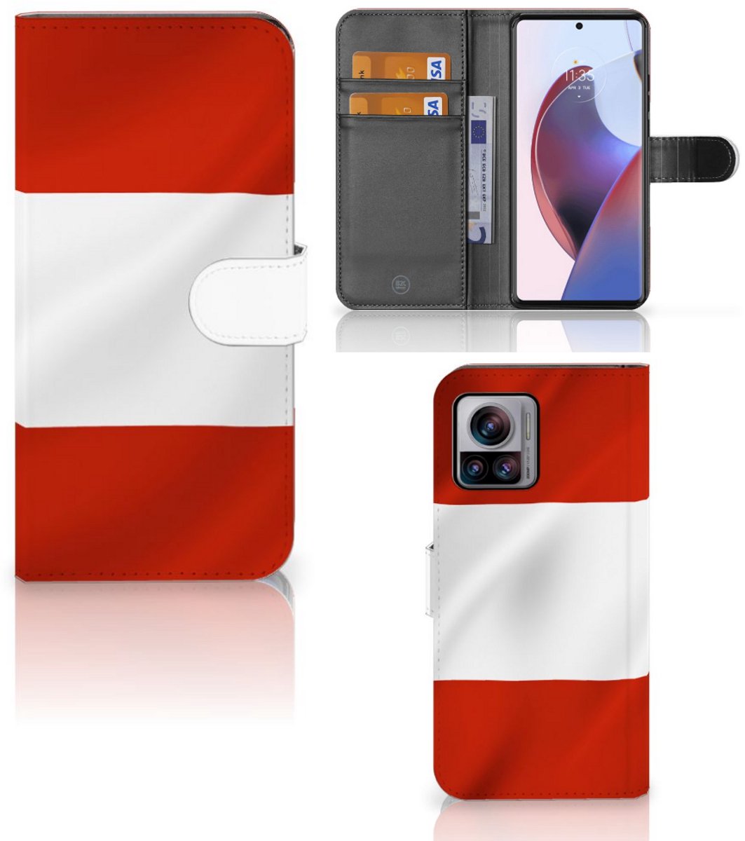 Motorola Edge 30 Ultra Bookstyle Case Oostenrijk