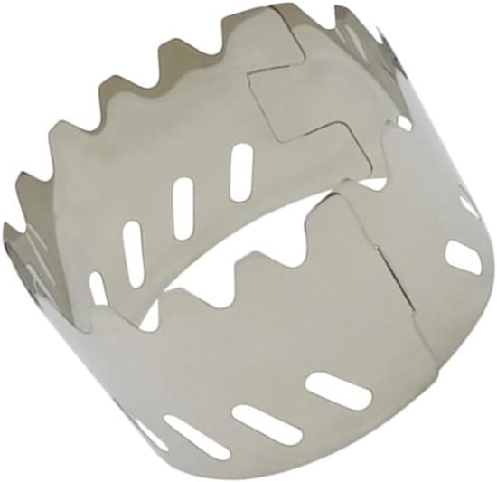 Kampeer Kookplaat Windscherm - Kooktoestel Accessoire - Efficiënt Koken Buiten - Opvouwbaar Roestvrij Staal - 135 x 65 mm - Meerkleurig — afbeelding 5
