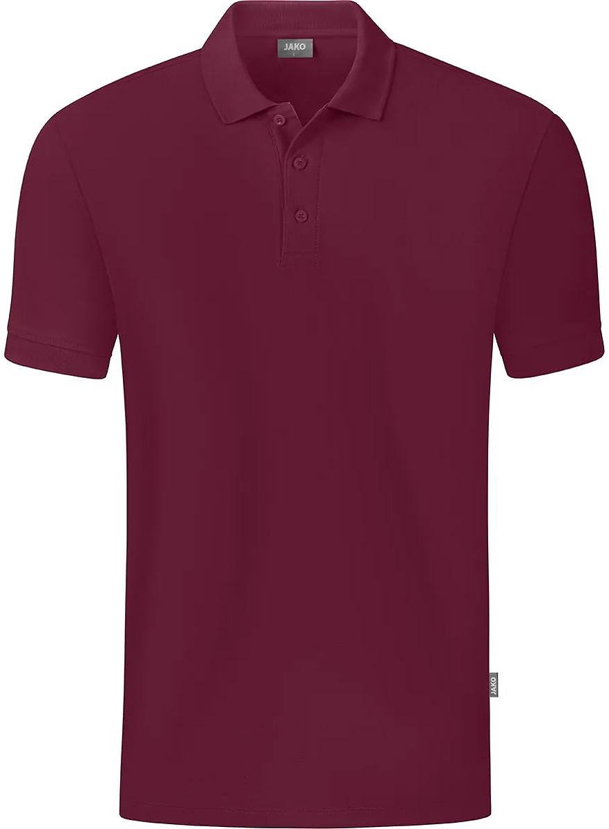 Jako Organic Polo Heren - Kastanje | Maat: XXL