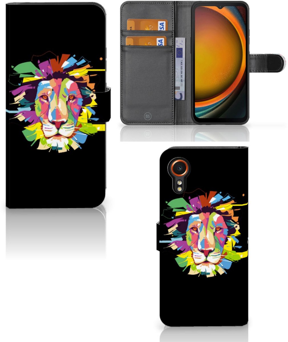 Samsung Galaxy Xcover 7 Leuk Hoesje Lion Color
