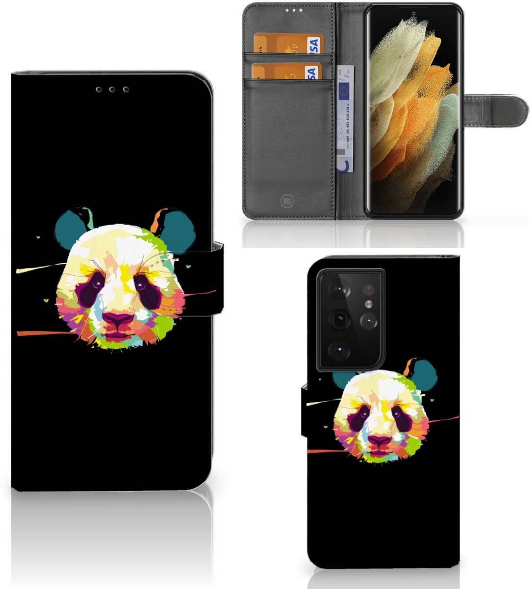 Samsung Galaxy S21 Ultra Leuk Hoesje Panda Color