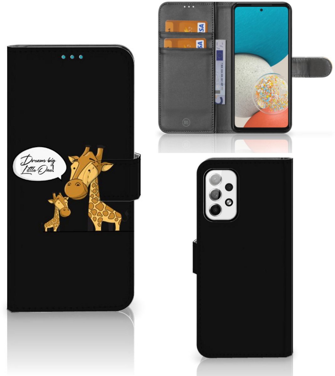 Samsung Galaxy A73 5G Leuk Hoesje Giraffe