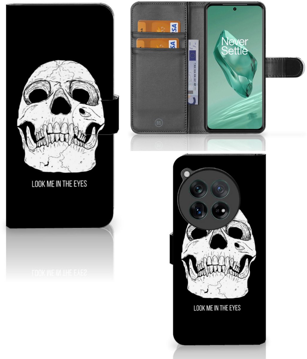 Telefoonhoesje met Naam OnePlus 12 Skull Eyes