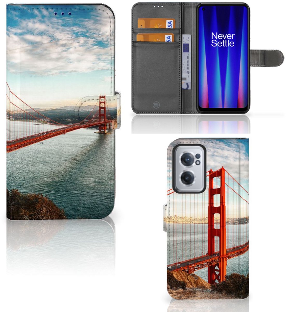 OnePlus Nord CE 2 Flip Cover Golden Gate Bridge