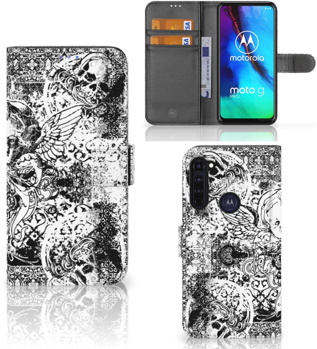 Telefoonhoesje met Naam Motorola Moto G Pro Skulls Angel