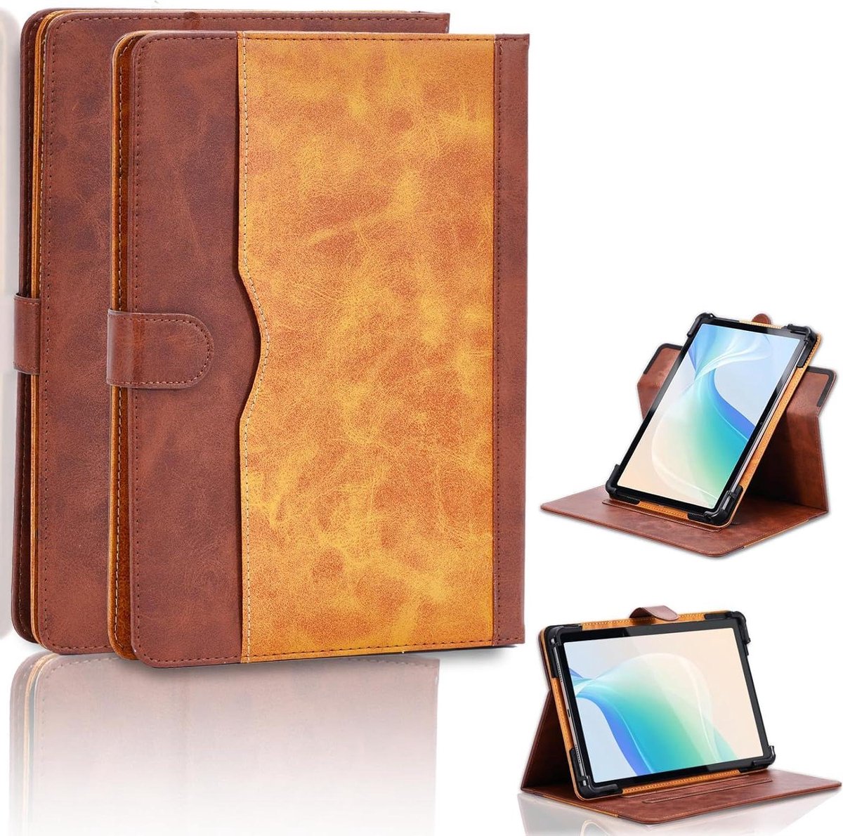 Tablethoes - Beschermhoes Folio - Tablet Beveiligen - 360 Graden Rotatie - 1095 inch - Bruin