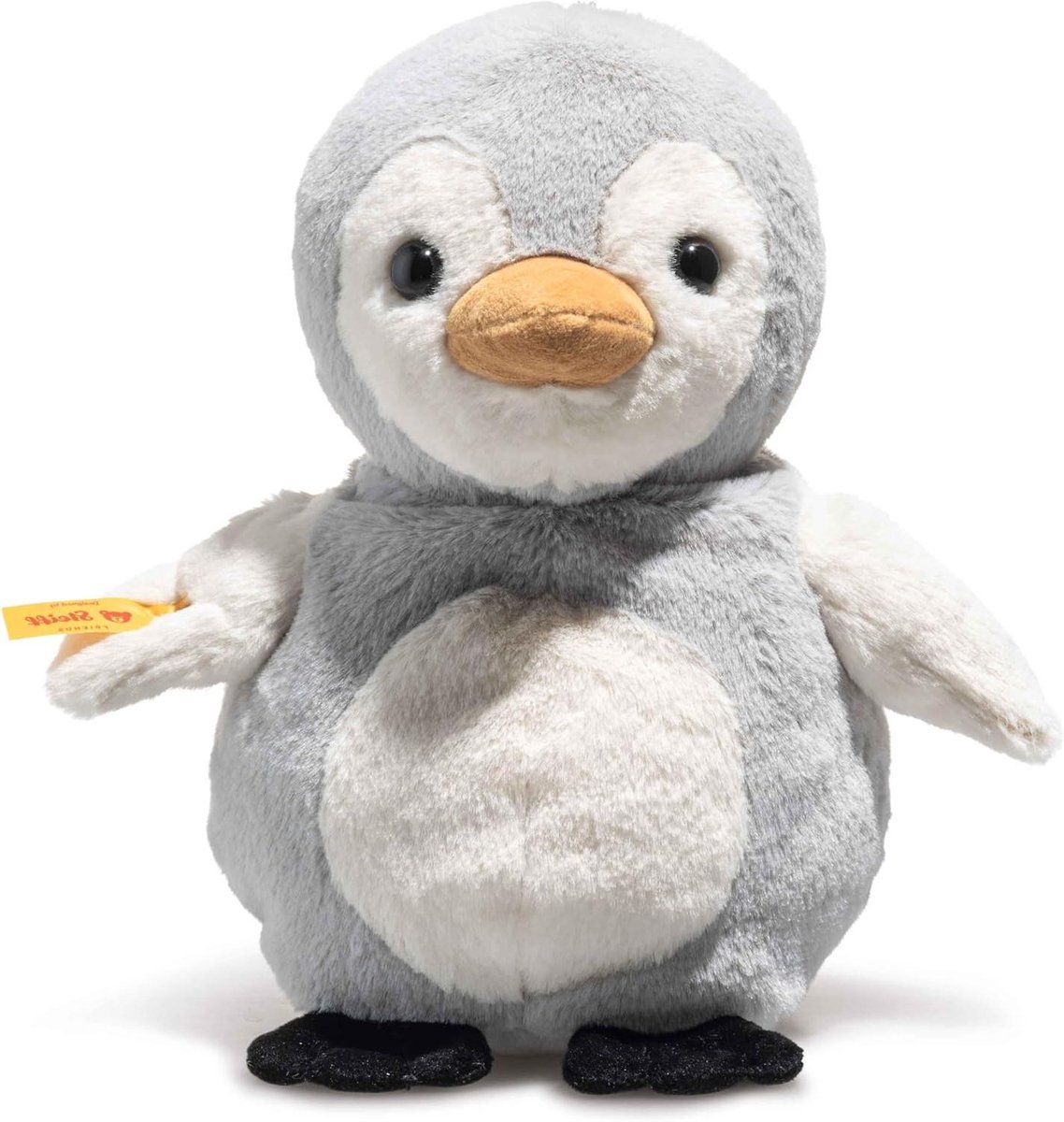 Pluche Pinguïn Knuffel - Zacht Speelgoed Dier - Knuffelen en Slapen - Geïntegreerd Nachtlampje - 22 cm - Grijs Wit