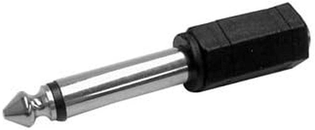 Jack Adapter - Kabel Adapter - Audio Verbindingen - Mono Signaal - 3.5mm naar 6.35mm - Zilver