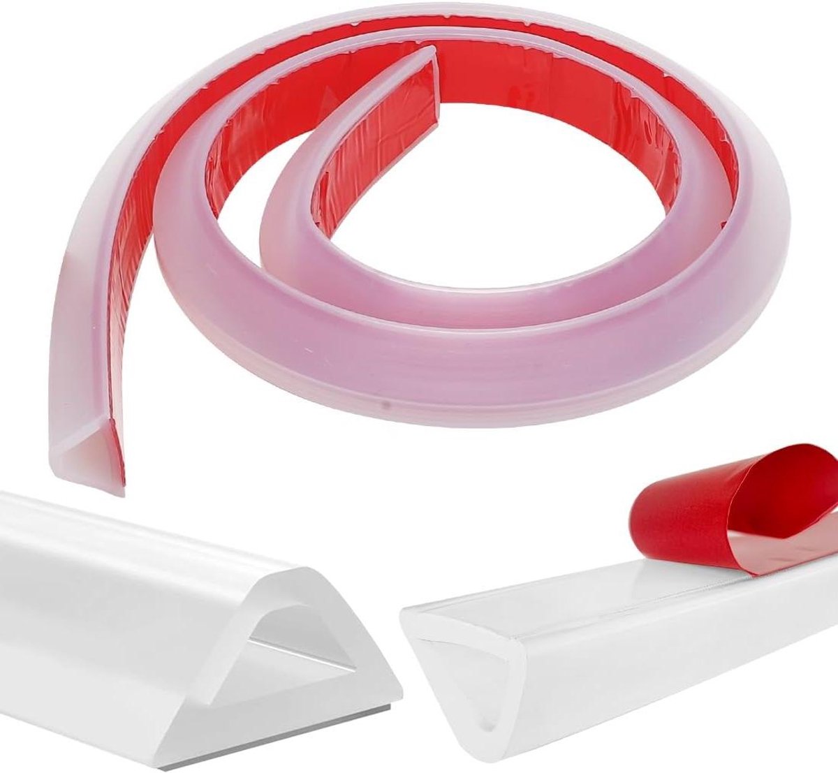 Waterstrip Douche - Waterstopper Siliconen - Badkamer Drogen Houden - Zelfklevende Flexibele Strip - 1 m - Transparant