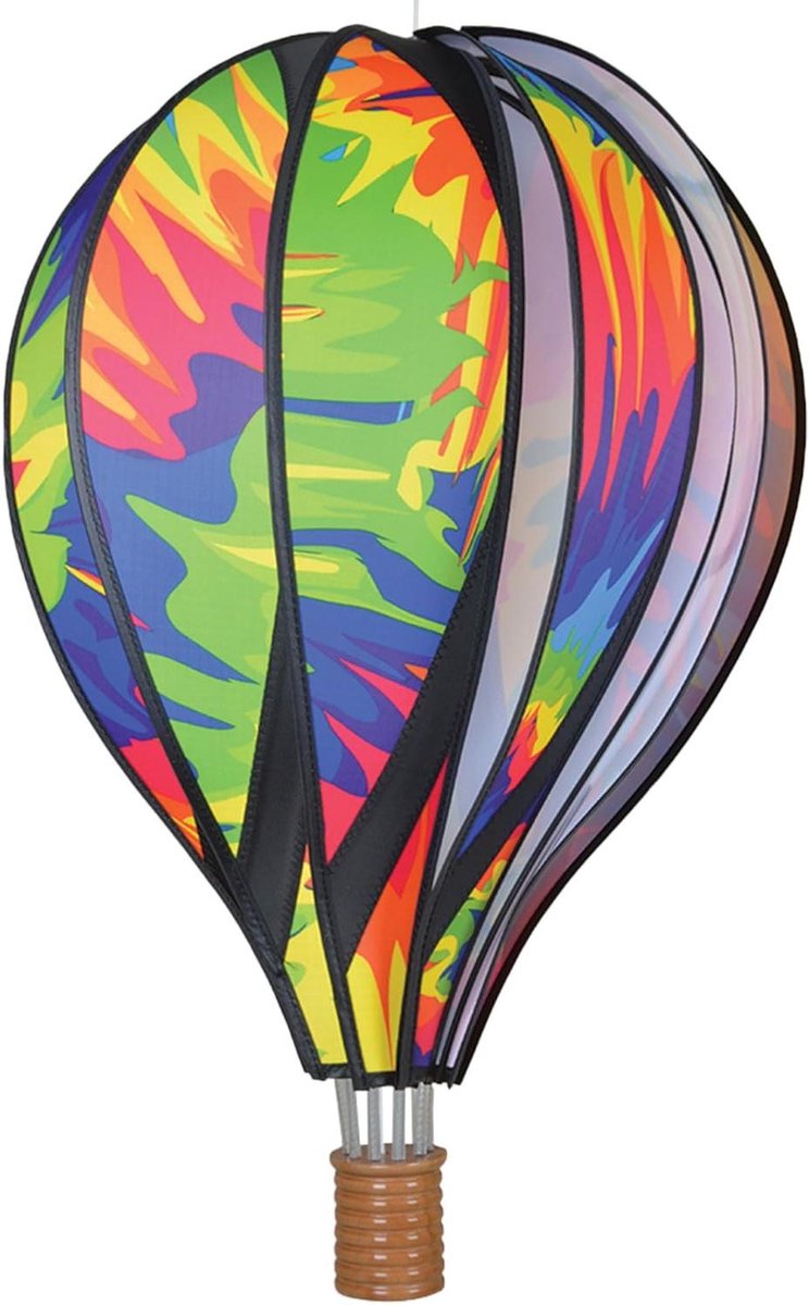 Wind Spinner Ballon - Tuindecoratie Ballon - Tuin Decoreren - 3D Heteluchtballon - 22 inch - Tie Dye