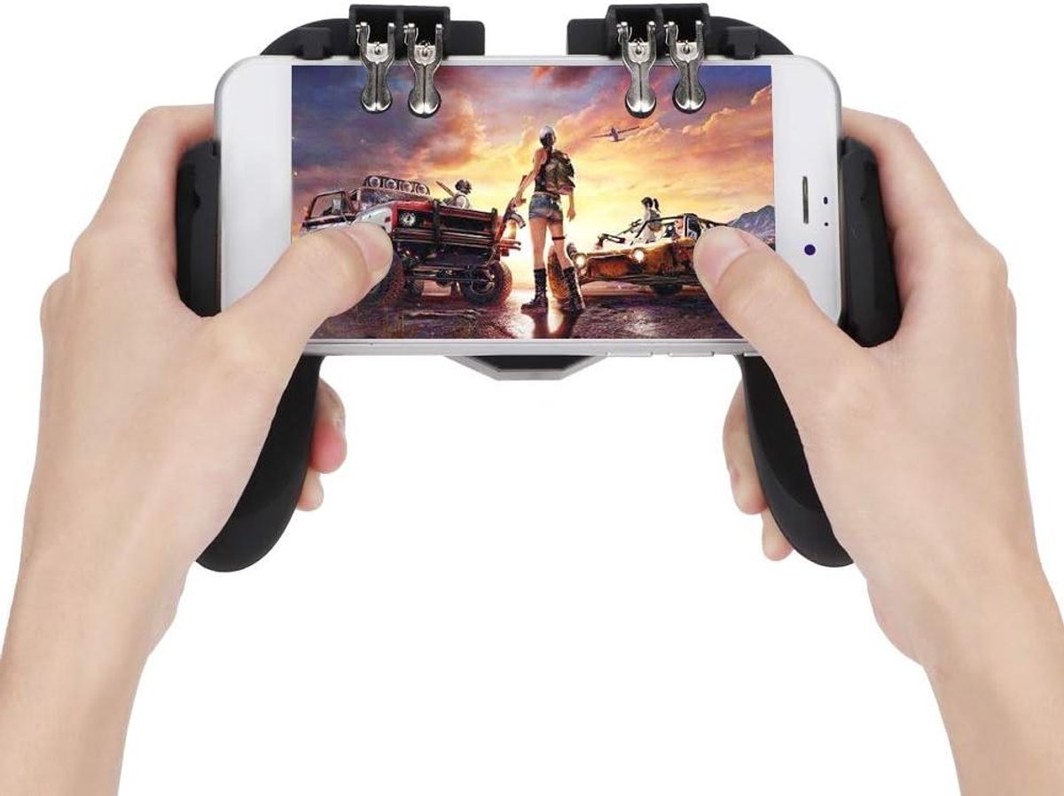 Mobiele Game Controller - Smartphone Gamepad - Mobiel Gamen - Met Koelventilator - Tot 6.5 inch - Zwart