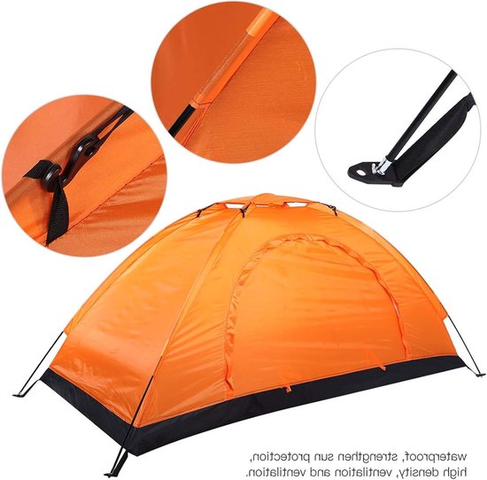 EGoods - Pop-up tent voor 2 personen, waterdicht en ultralicht voor kamperen, vissen en klimmen van Merkloos — afbeelding 4