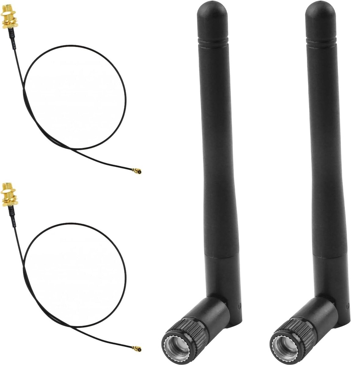 Wifi Antenne - Draadloze Antenne Netwerk - Netwerkverbinding Verbeteren - Dual-Band 2.4 en 5.8 GHz - 8 dBi - Zwart