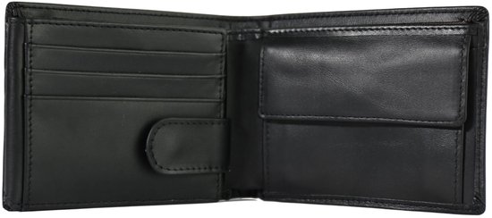 NEGOTIA Finnian - Portefeuille cuir homme - Porte-cartes homme - Portefeuille garçon - Portefeuille homme - RFID Secured - Cadeau homme - Billfold noir