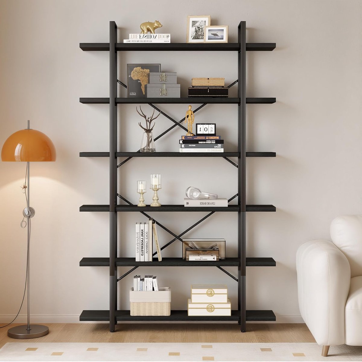 Luxe Boekenkast – 120x32x215 cm – Industrohome