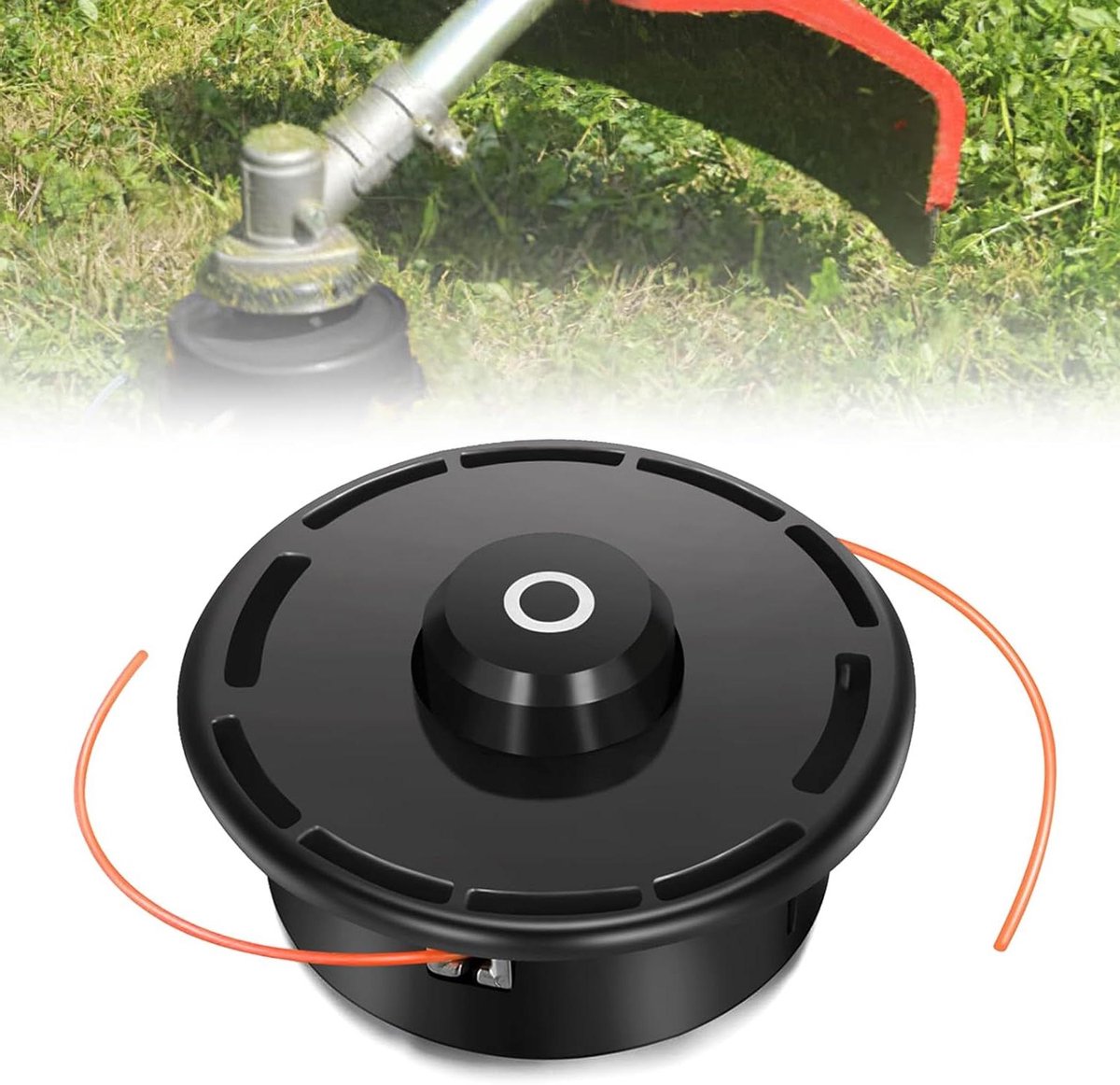 Reservekop Strimmer - Trimmerkop Vervanging - Gras Maaien - Linkse Schroefdraad - M10 x 125 - Zwart