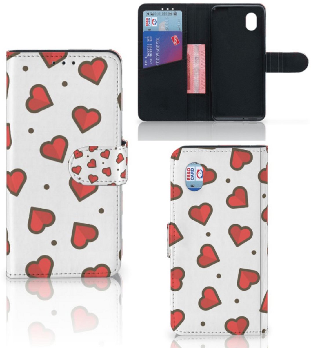 Alcatel 1B (2020) Telefoon Hoesje Hearts