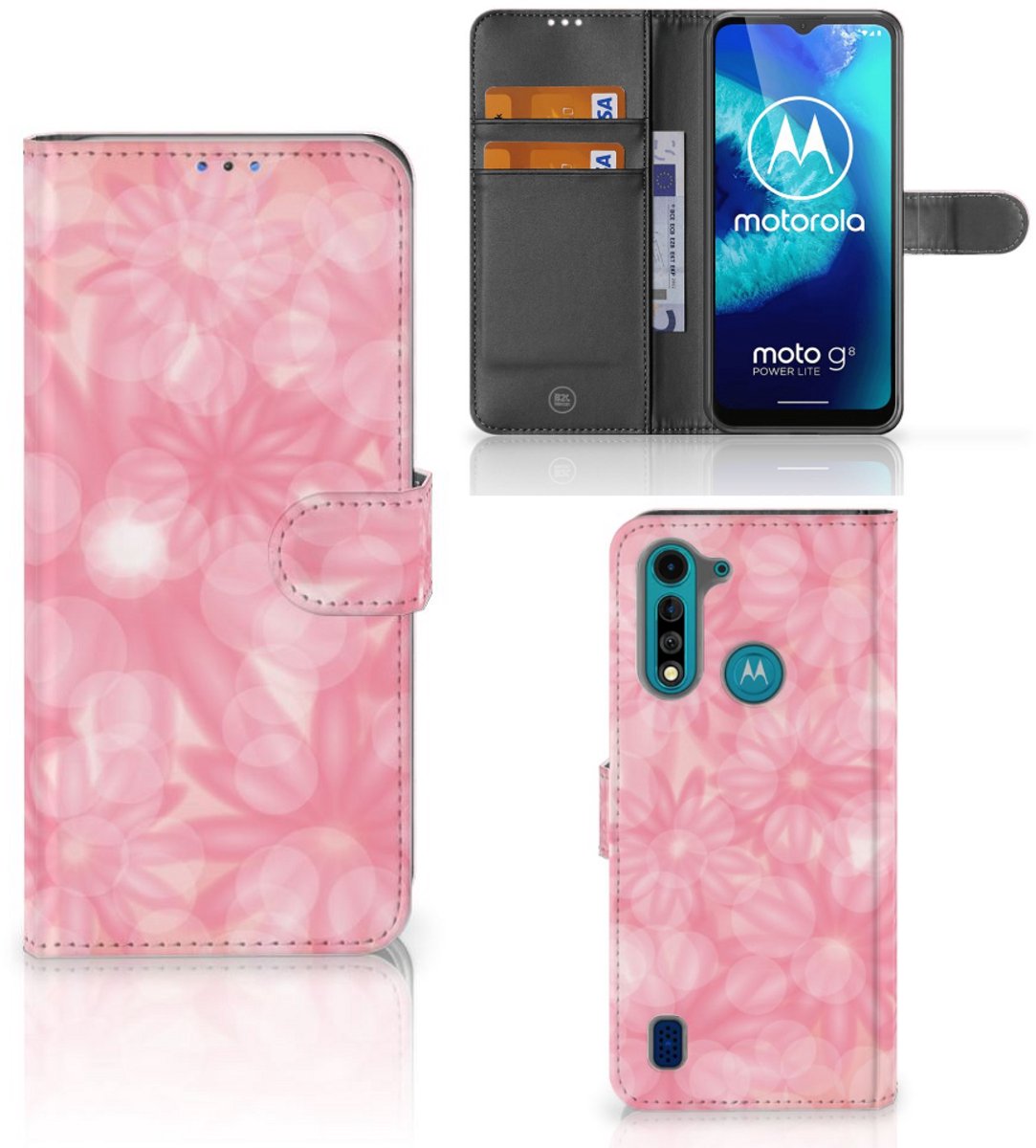 Motorola G8 Power Lite Hoesje Spring Flowers