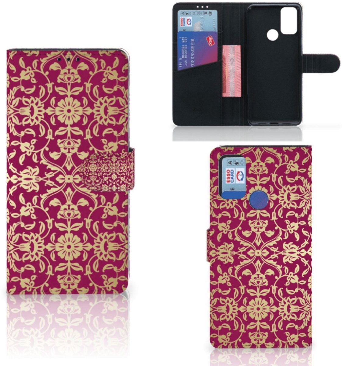 Wallet Case Alcatel 1S (2021) Barok Pink