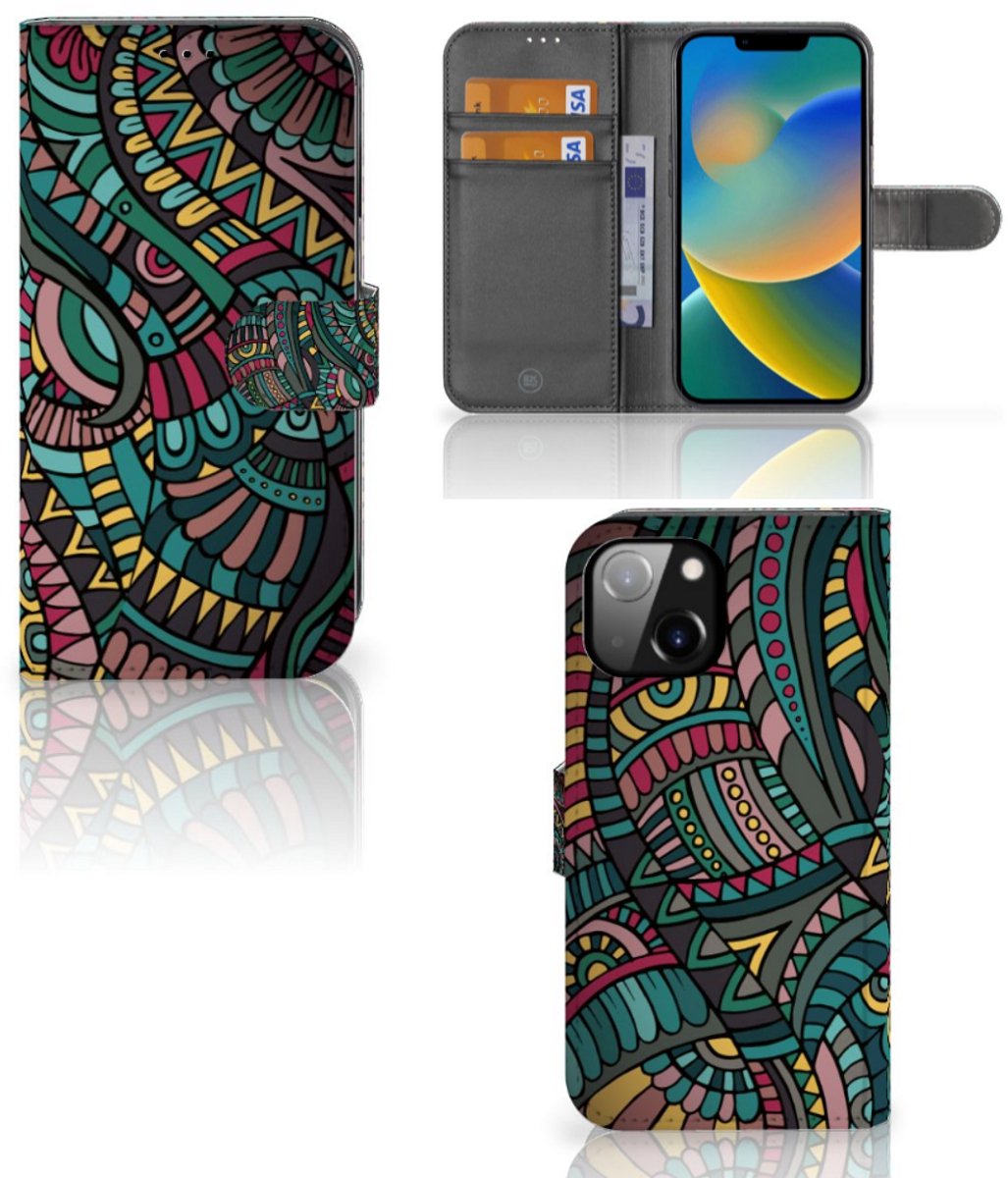 Apple iPhone 14 Telefoon Hoesje Aztec