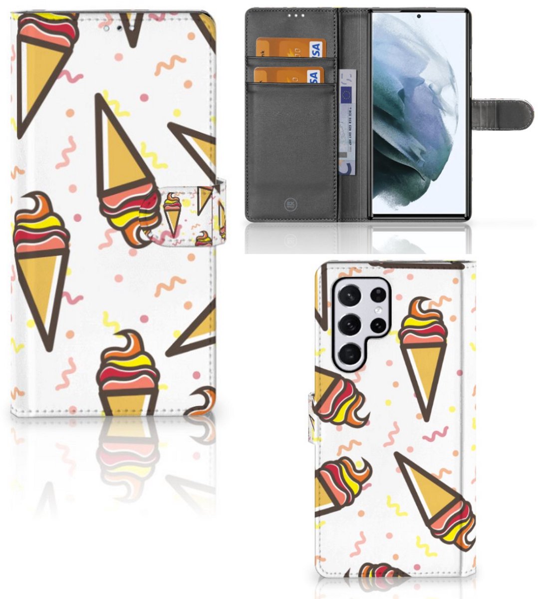Samsung Galaxy S22 Ultra Book Cover Icecream