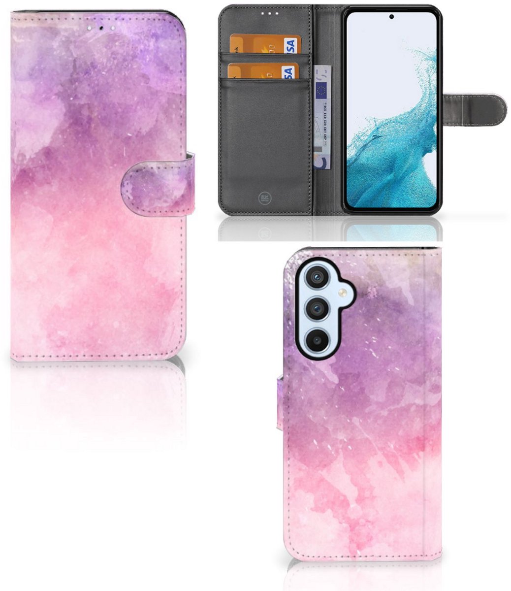 Hoesje Samsung Galaxy A54 5G Pink Purple Paint