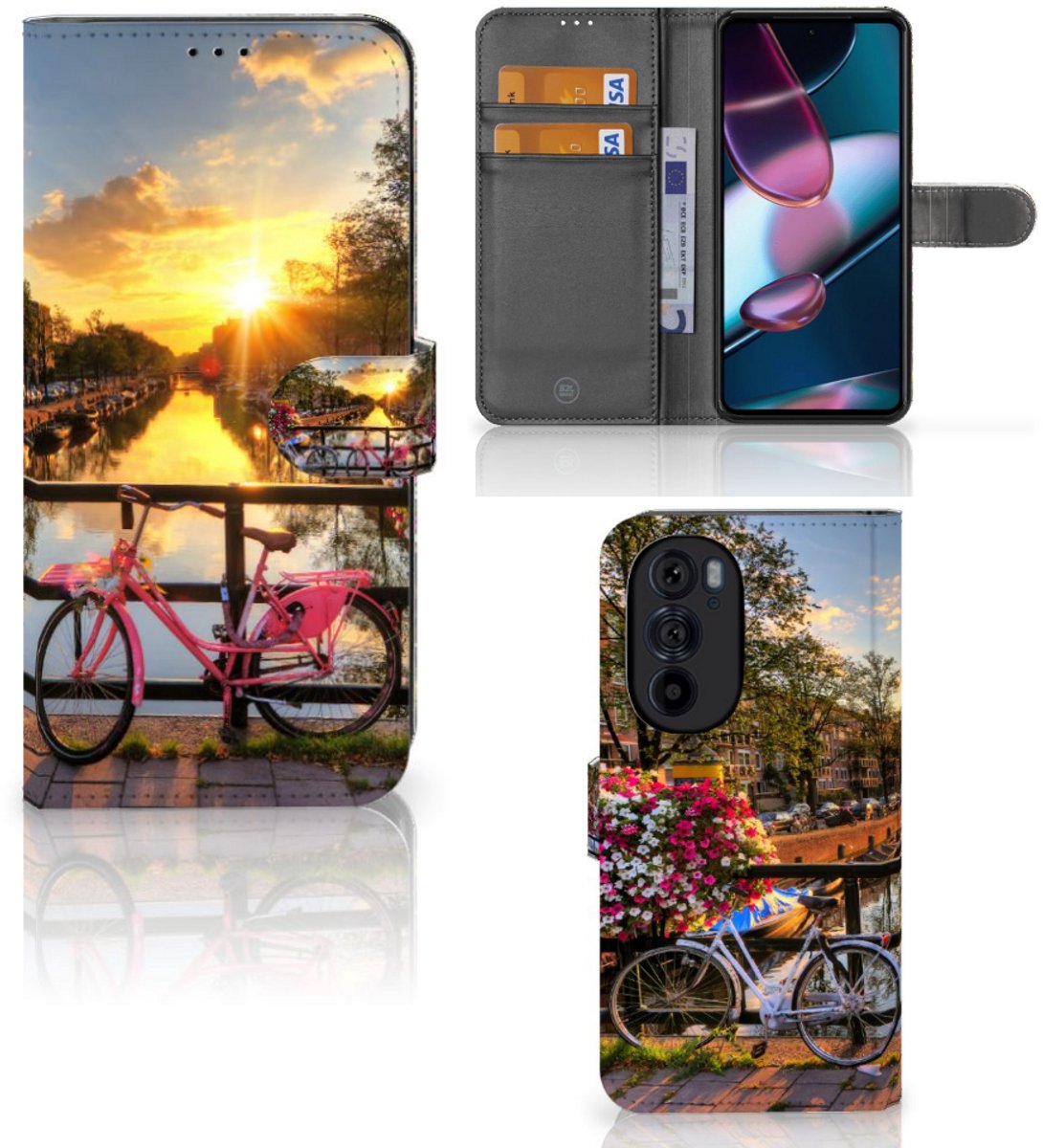 Motorola Edge 30 Pro Flip Cover Amsterdamse Grachten