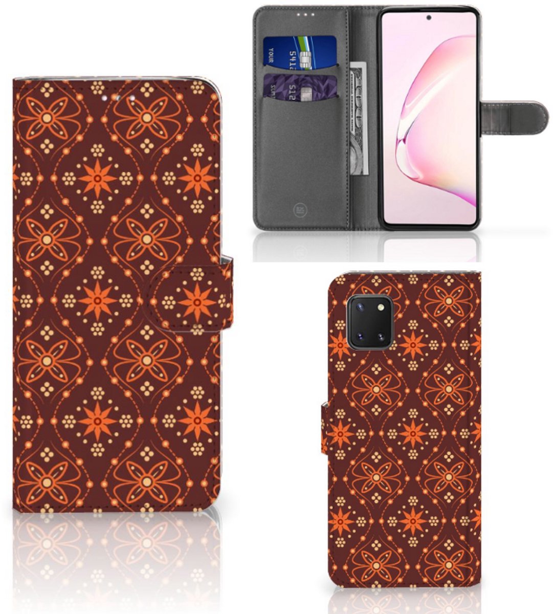 Samsung Note 10 Lite Telefoon Hoesje Batik Brown