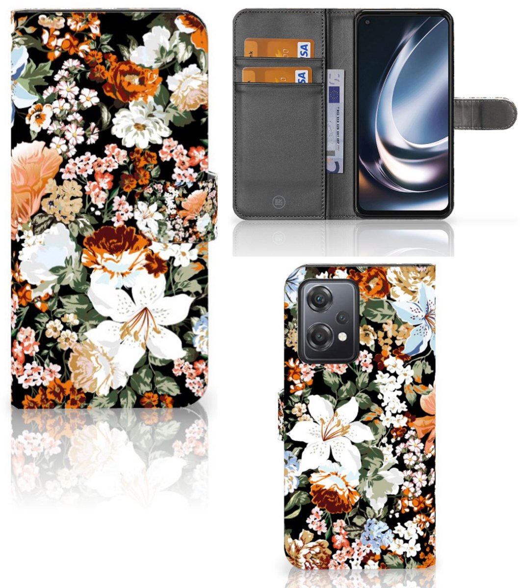Hoesje voor OnePlus Nord CE 2 Lite Dark Flowers