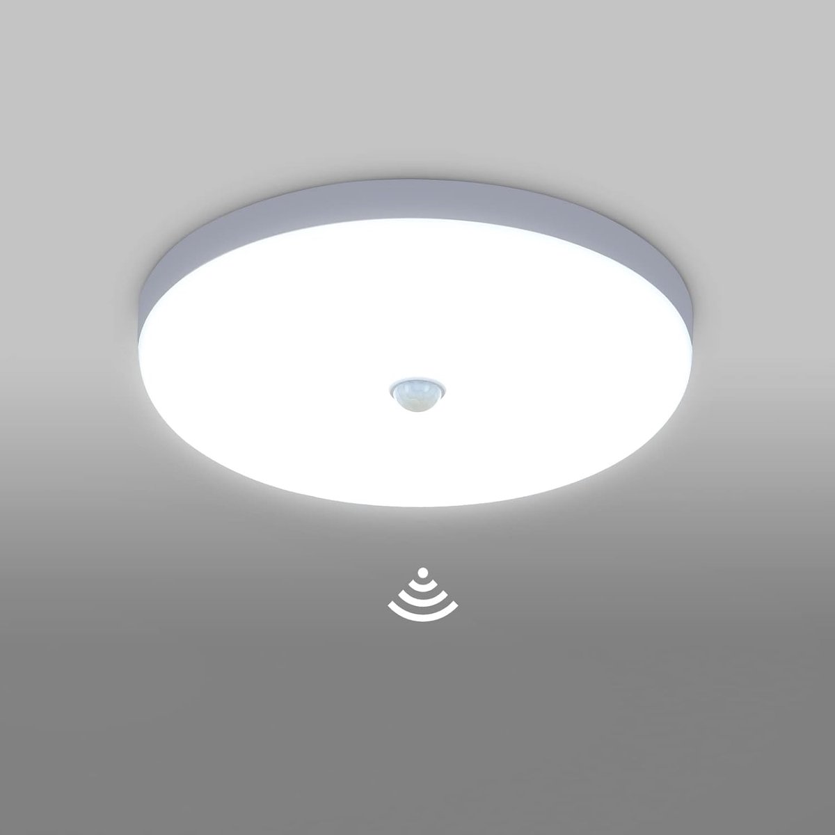 Haobosic - Sensor Plafondlamp - Rond Wit - 30W LED - 6500K Koud Wit