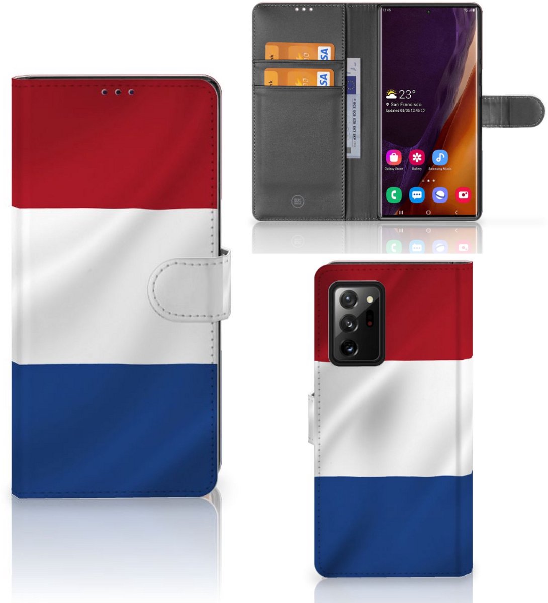 Samsung Galaxy Note20 Ultra Bookstyle Case Nederlandse Vlag