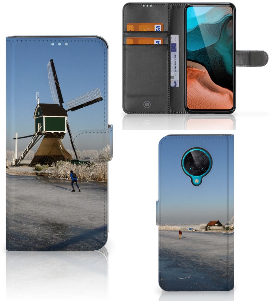 Xiaomi Poco F2 Pro Flip Cover Schaatsers