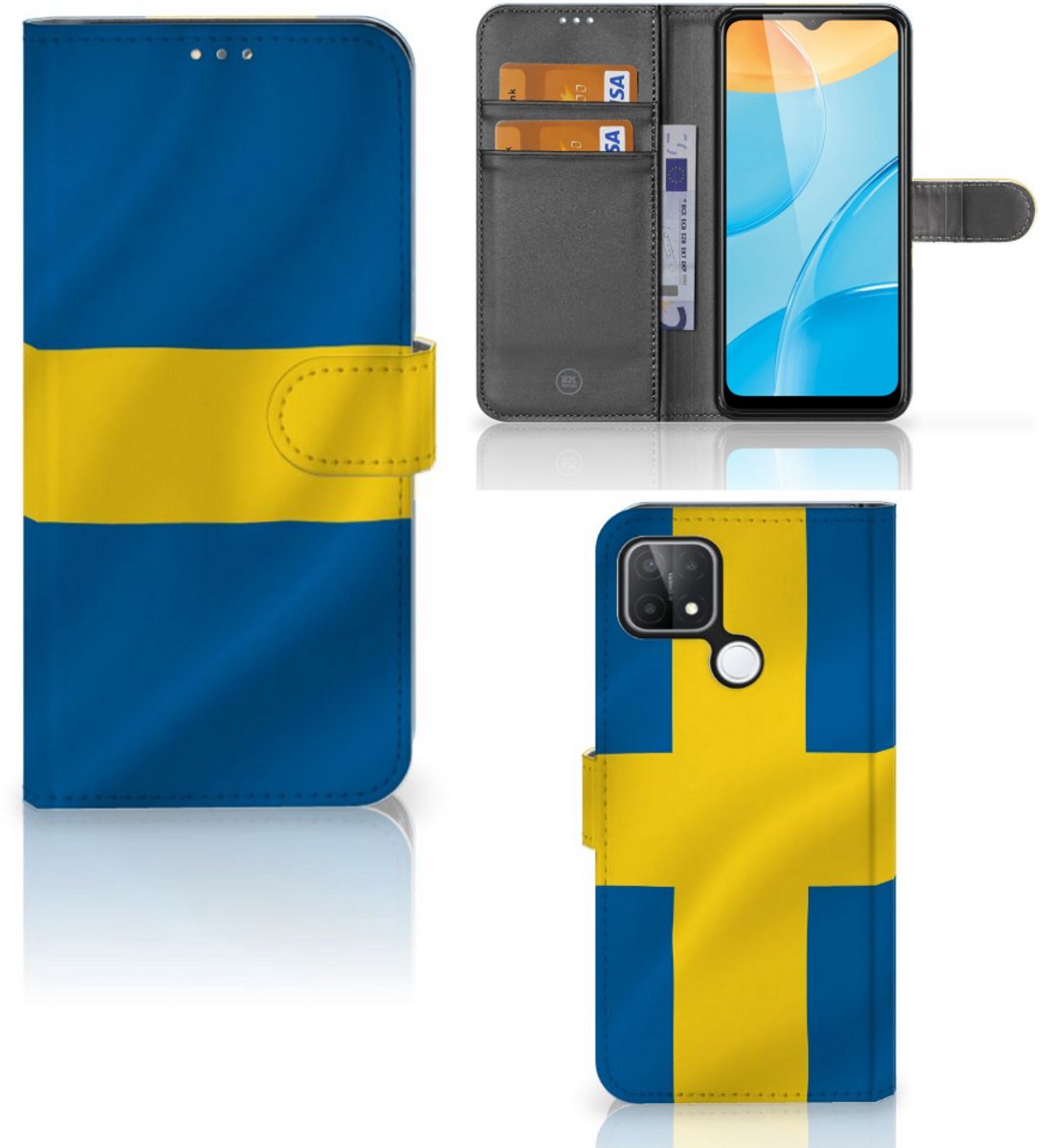 OPPO A15 Bookstyle Case Zweden