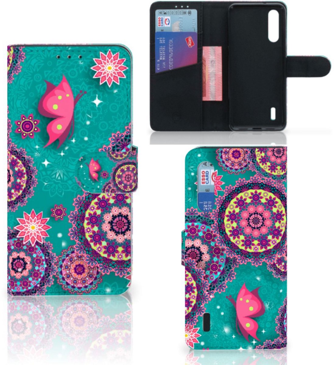 Xiaomi Mi 9 Lite Hoesje Cirkels en Vlinders