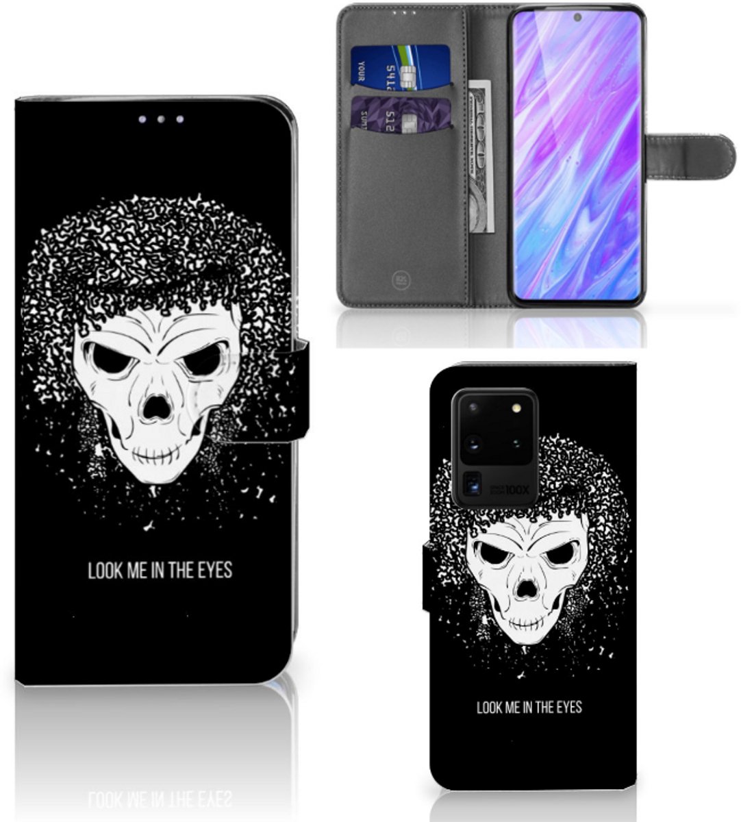 Telefoonhoesje met Naam Samsung Galaxy S20 Ultra Skull Hair