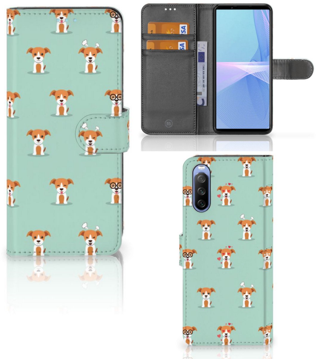 Sony Xperia 10 III Telefoonhoesje met Pasjes Pups