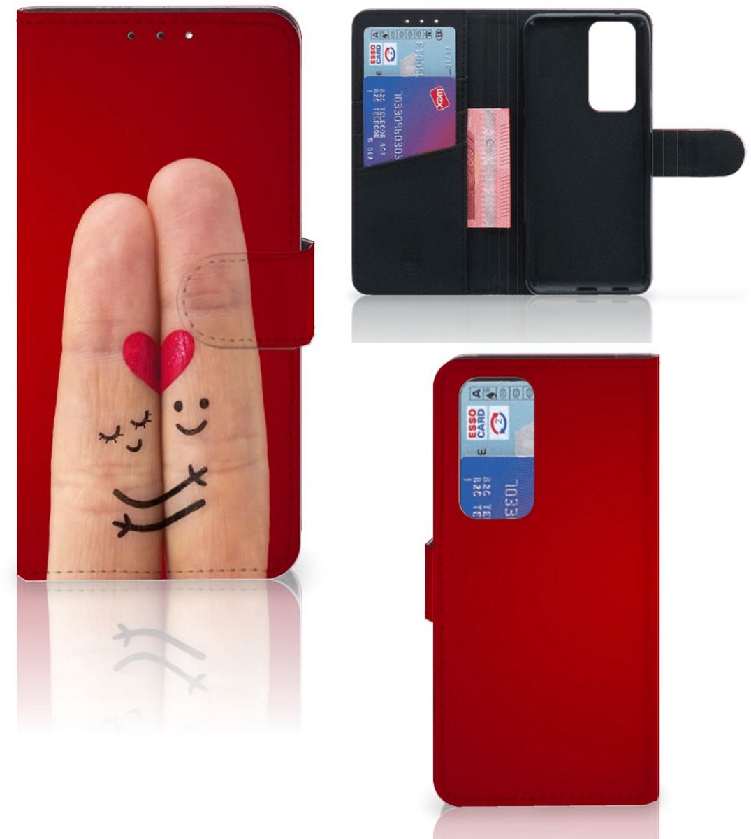 OPPO Find X3 Neo 5G Wallet Case met Pasjes Liefde - Origineel Romantisch Cadeau