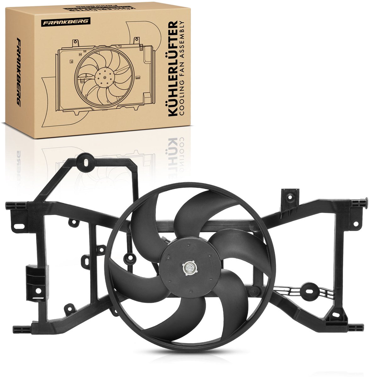 Frankberg 1x Motorkoeler Enkelvoudige ventilator