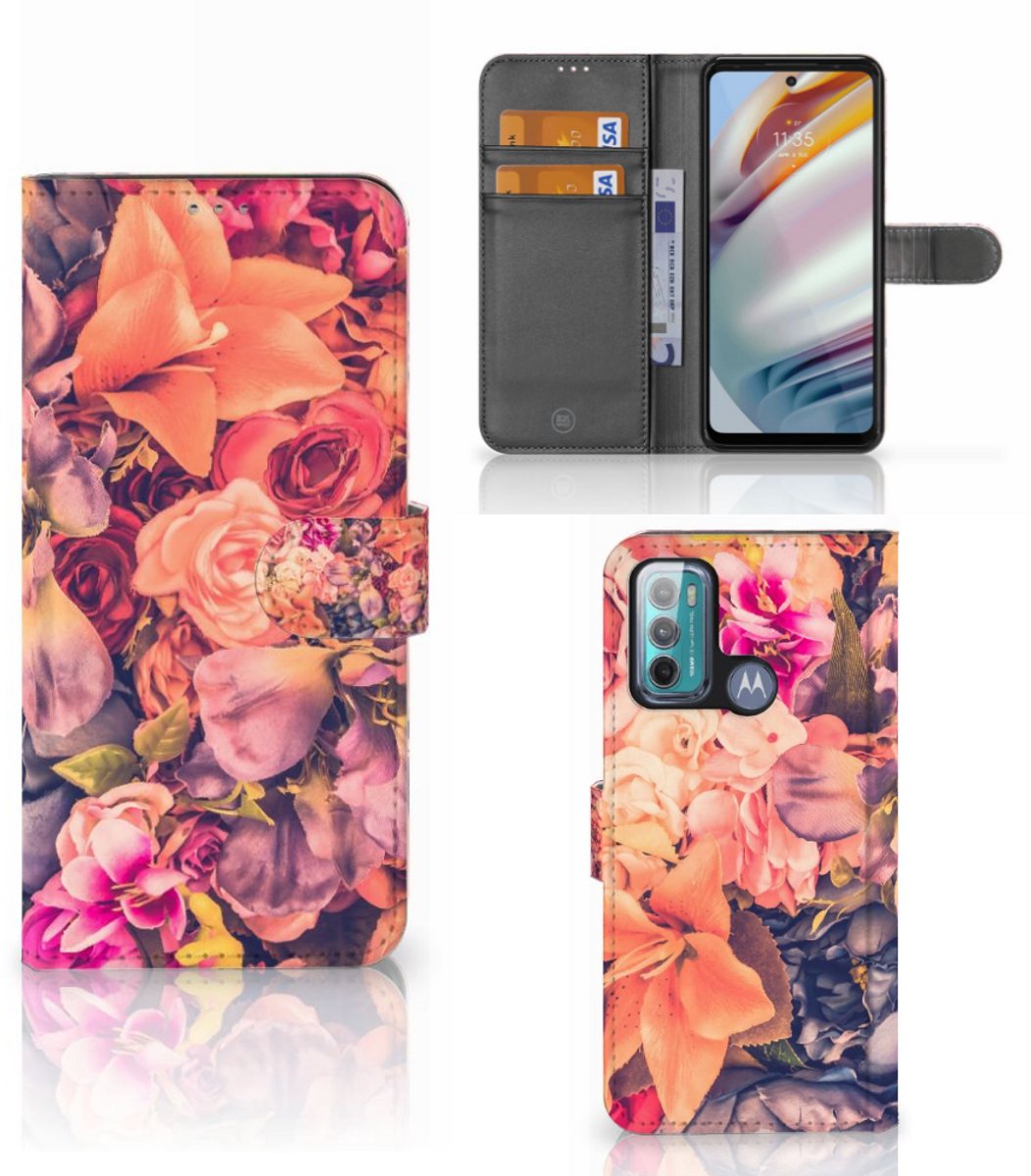 Motorola Moto G60 Hoesje Bosje Bloemen