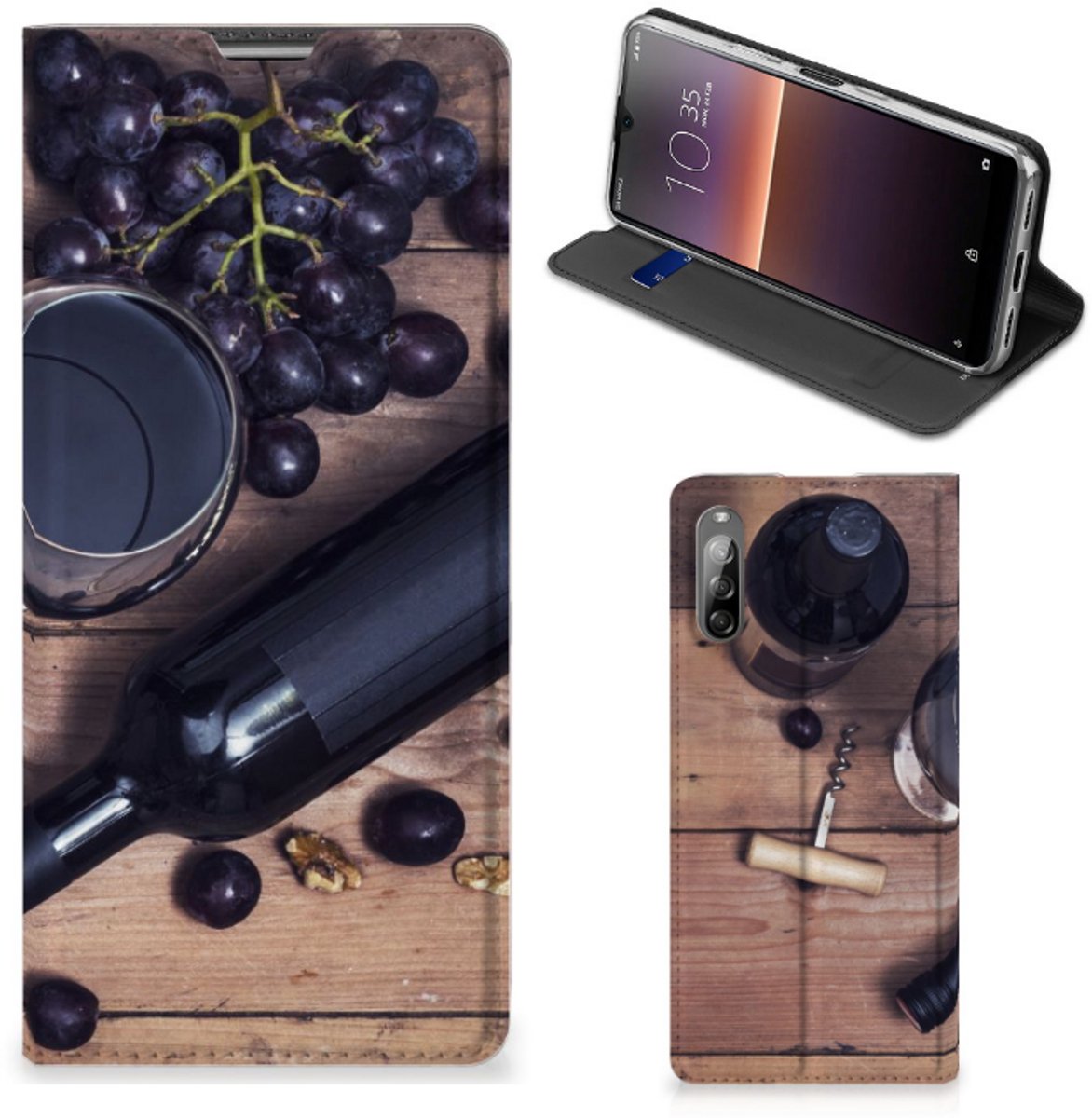 Sony Xperia L4 Flip Style Cover Wijn