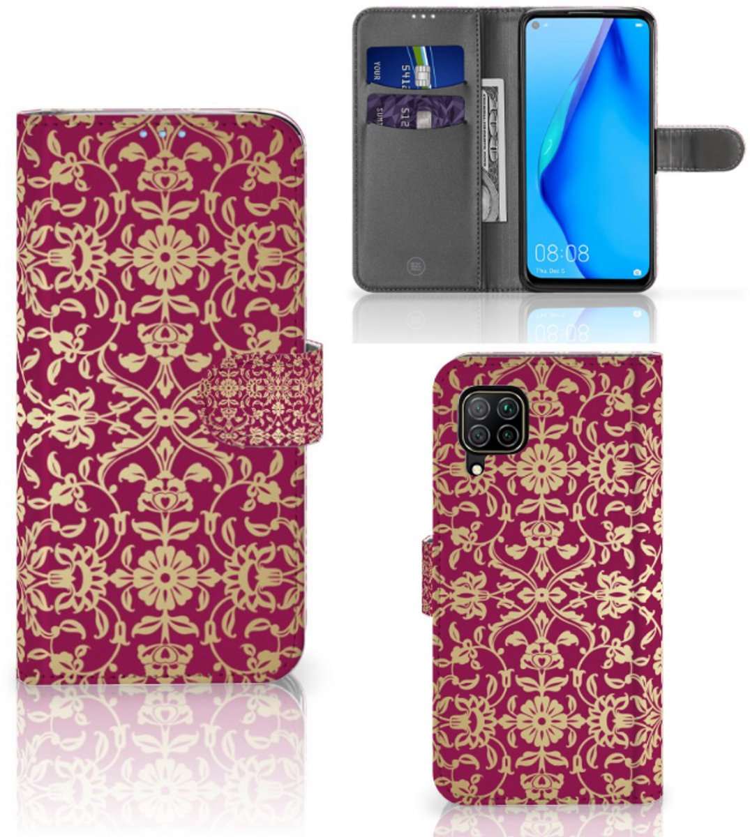 Wallet Case Huawei P40 Lite Barok Pink