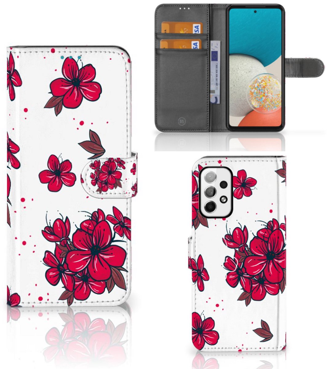 Samsung Galaxy A73 5G Hoesje Blossom Red