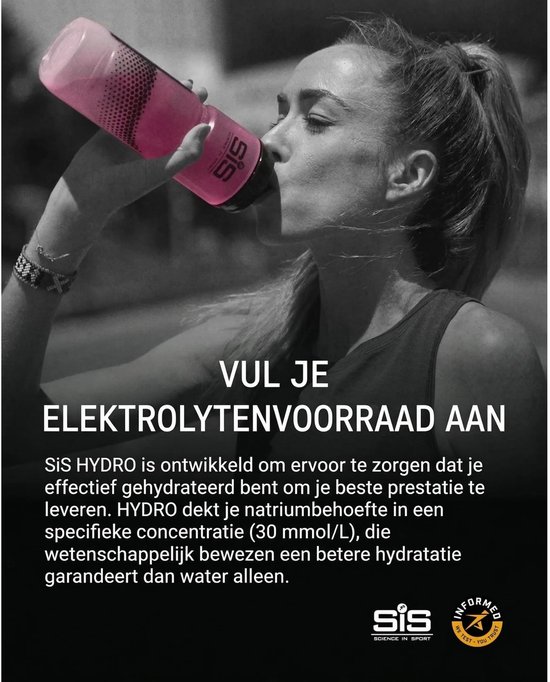 Science in Sport - SIS Go Hydro Bruistabletten - 300mg Elektrolyten - Pink Grapefruit Smaak - 3x20 Tabletten van Science in Sport — afbeelding 5