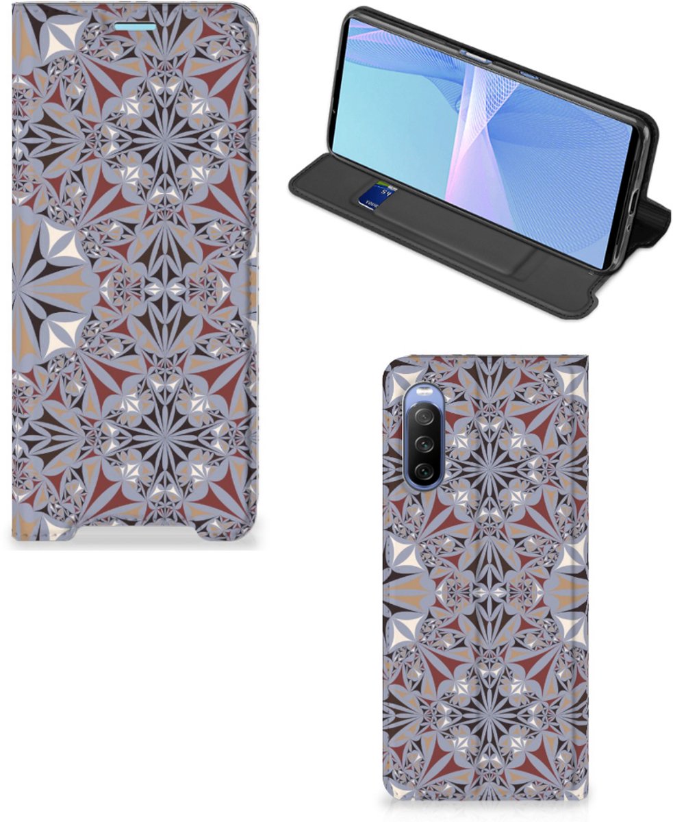 Sony Xperia 10 III Standcase Flower Tiles