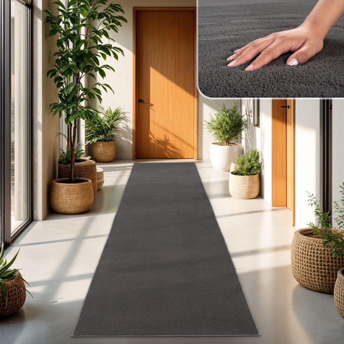 Kortpolig Tapijt - Vloerkleed Runner - Woonkamer Decoratie - Geschikt voor vloerverwarming