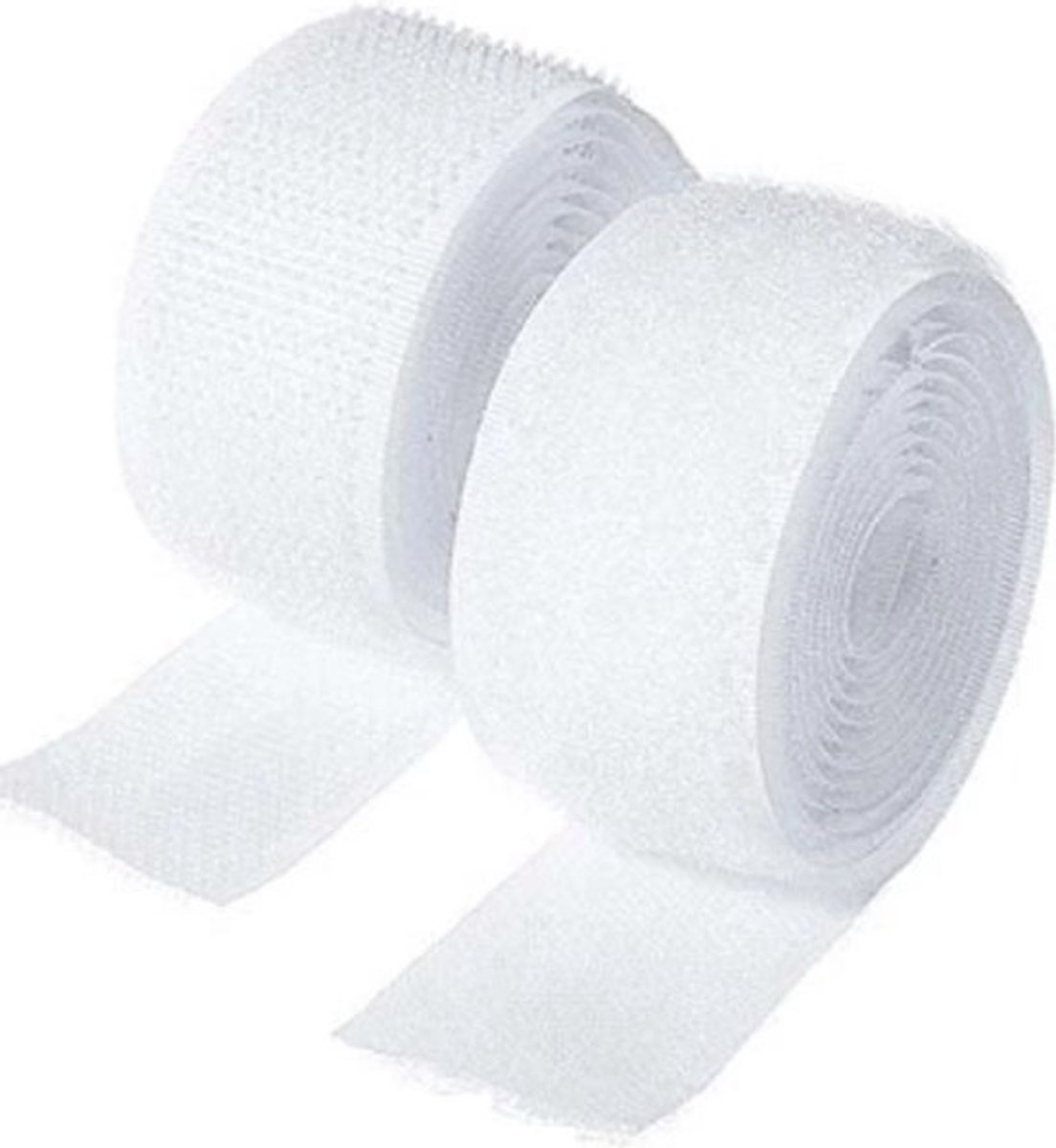 Klittenband wit 20mm naaibaar 2 meter - Haak & lus - Stevige klittenband voor naaien, textiel, DIY & bevestiging
